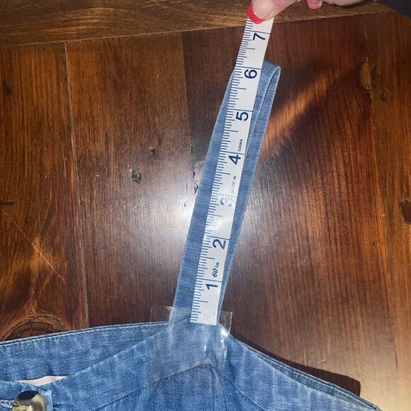 Loft Denim Button Front Dress Size 2P - Picture 8 of 10
